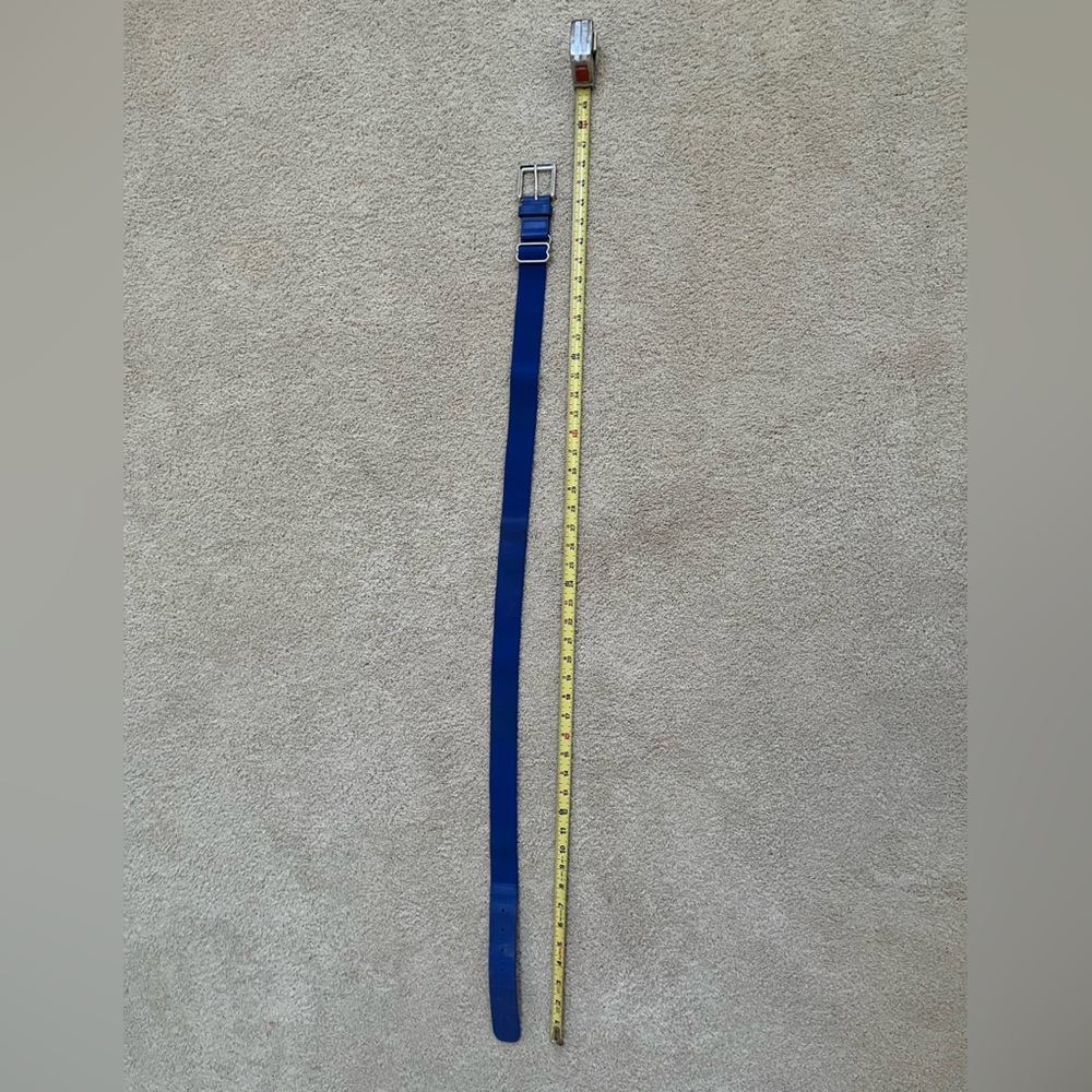 Royal blue men’s baseball belt